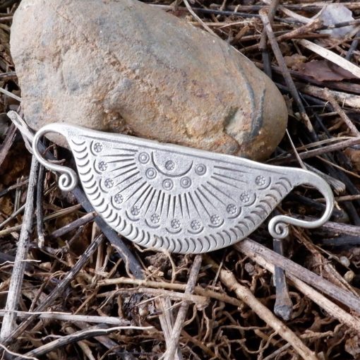 Hill Tribe Silver Karen Spirit Fan Shape Pendant