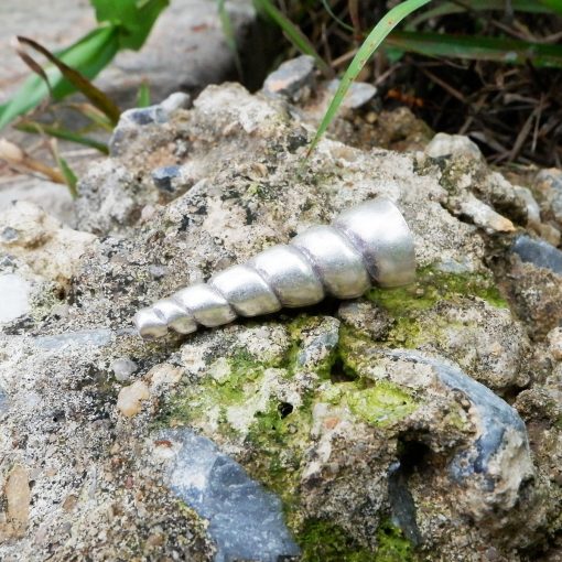 Hill Tribe Silver Conch Shell Pendant